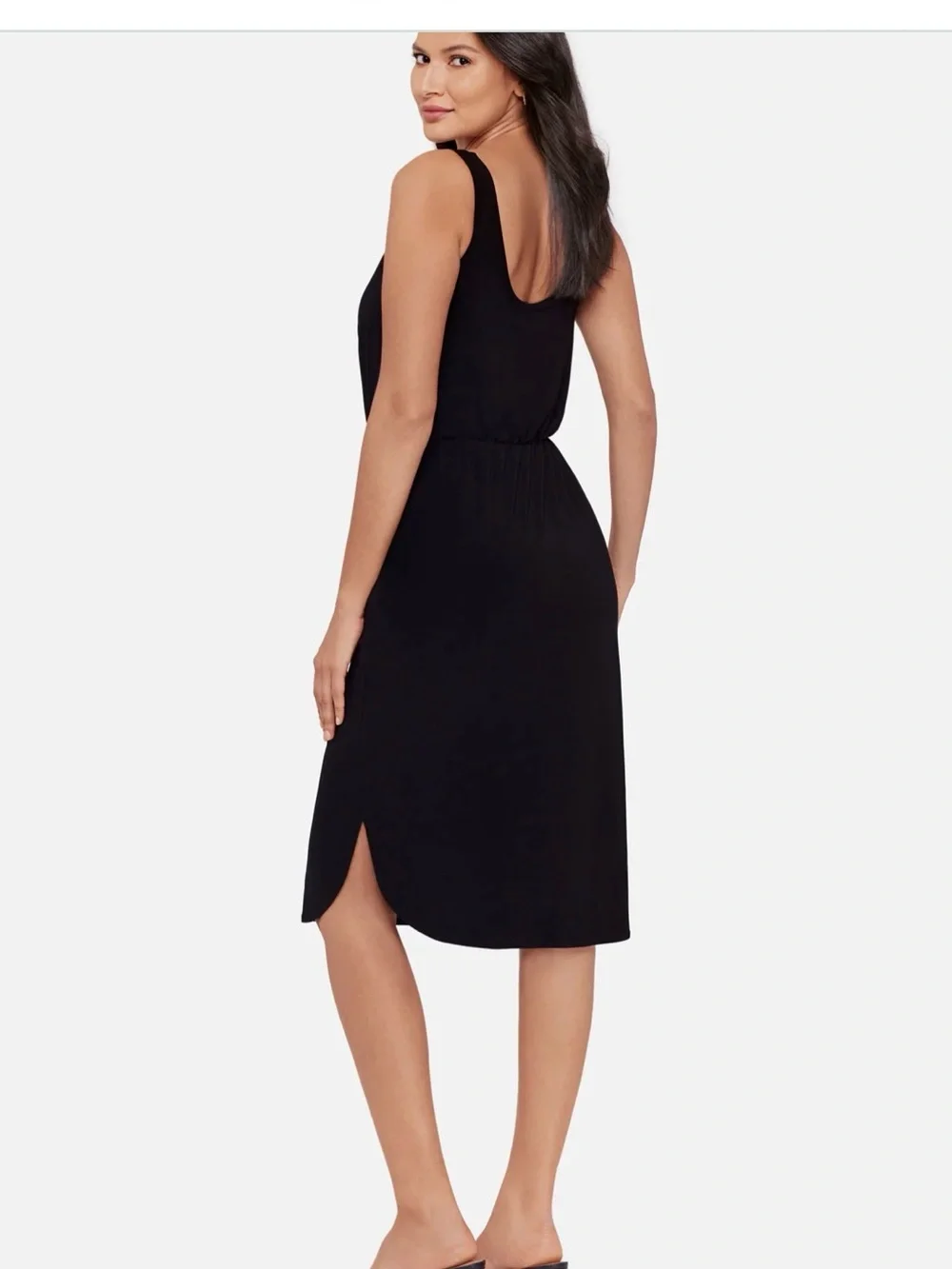 Miraclesuit tali shaping dress size small in black nwt